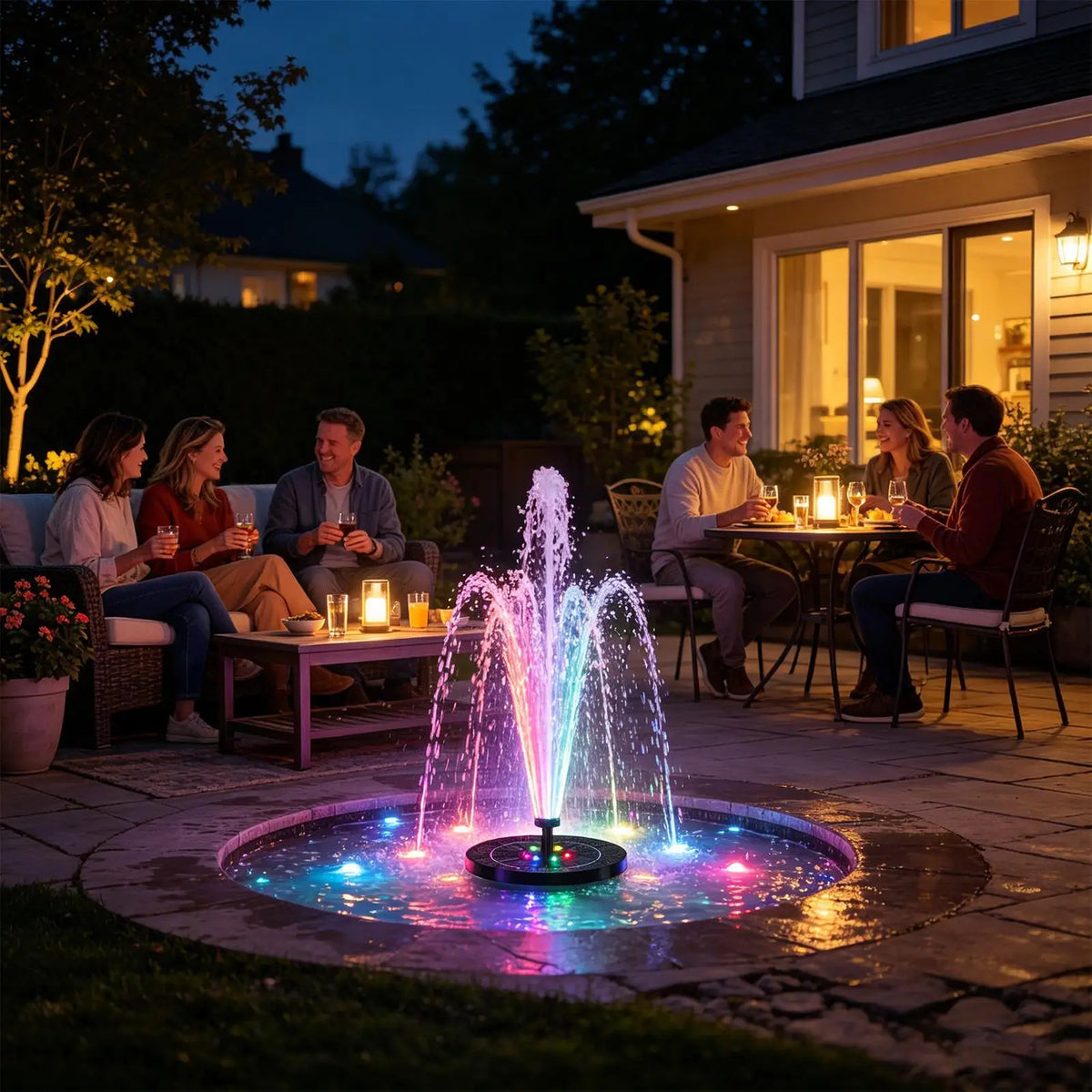 Solar Floating Fountain – Bird Bath, Garden & Pool Decor Solar Garden Fountain Axl