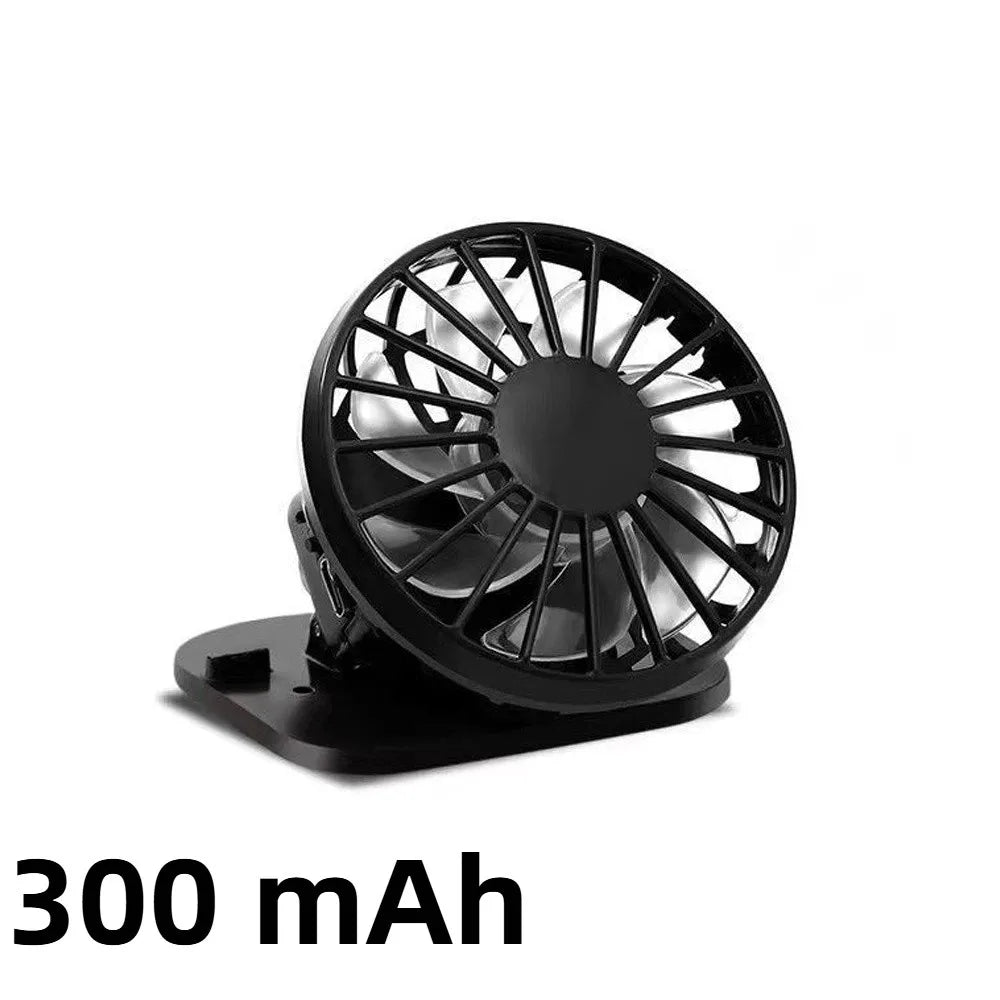 Mini Solar Powered Hat Fan – USB Rechargeable, 3 Speeds Portable Hat Fan Axl 300 mAh