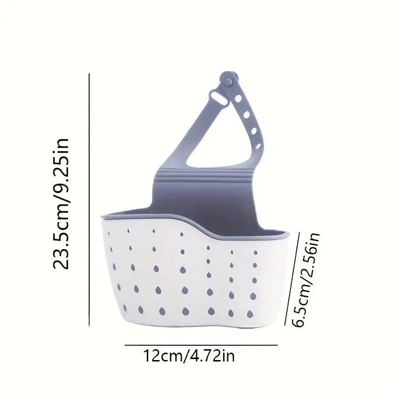 Snap-On Sink Draining Hanging Bag – Kitchen Sponge Holder Sink Sponge Holder Axl