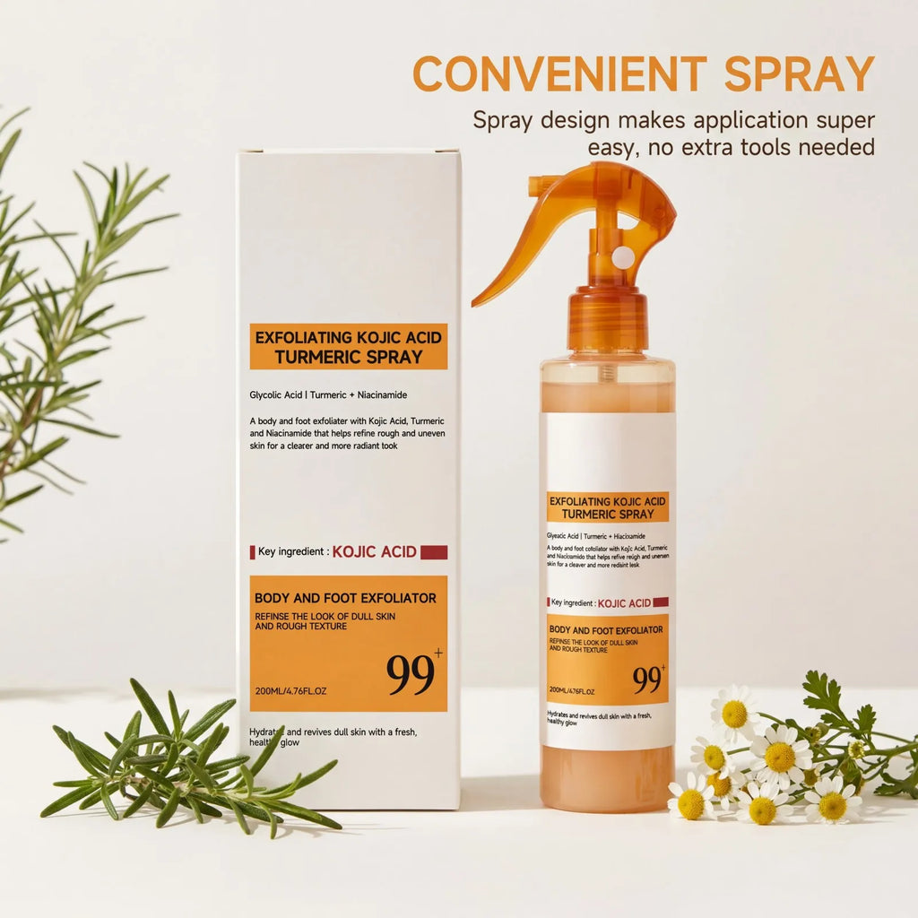 Kojic Acid Turmeric Body Spray – Brightening & Smoothing 200ml Brightening Body Spray Axl
