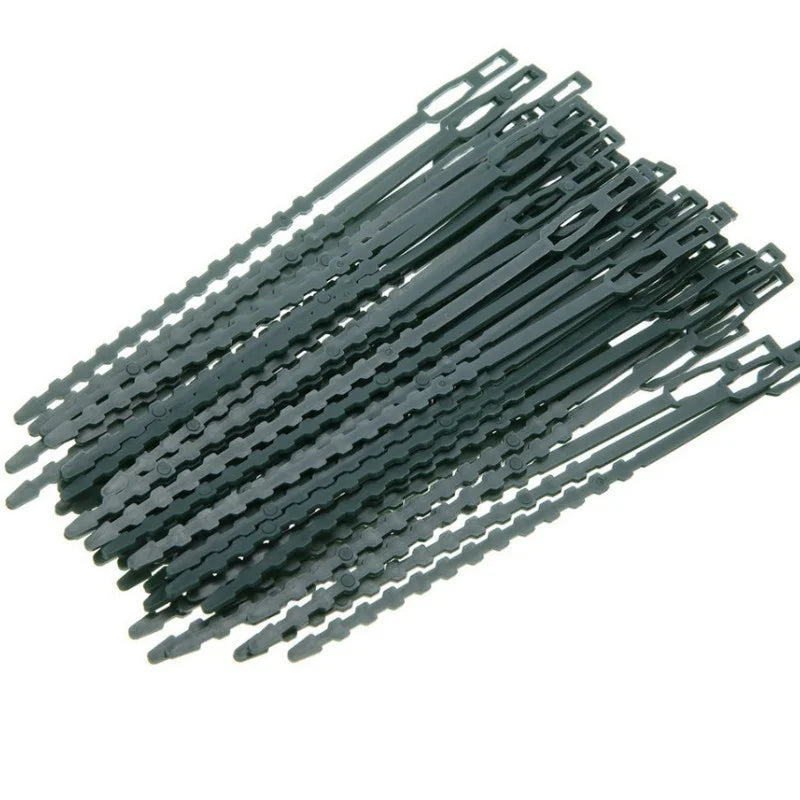 50 Reusable Adjustable Plant Cable Ties – Garden Stem Clips Garden Plant Ties Axl