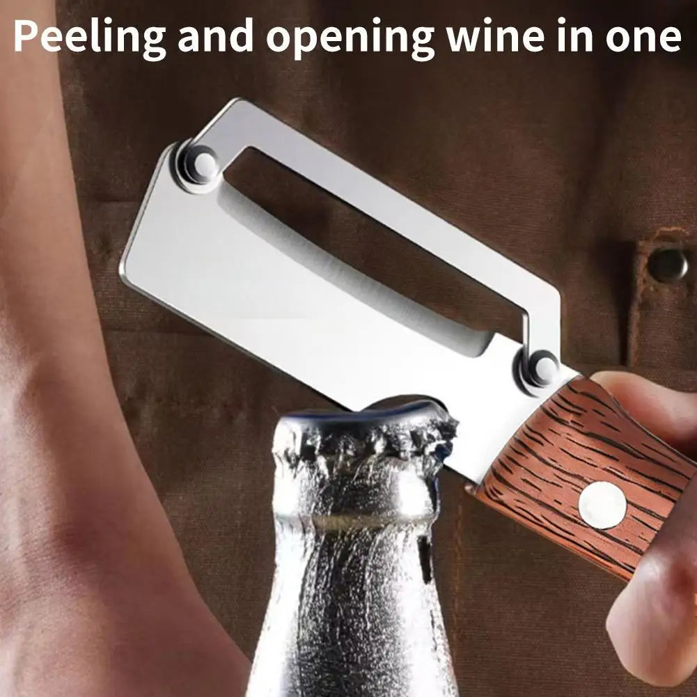 2-in-1 Vegetable Peeler & Bottle Opener | Ergonomic Handle Vegetable Peeler Axl