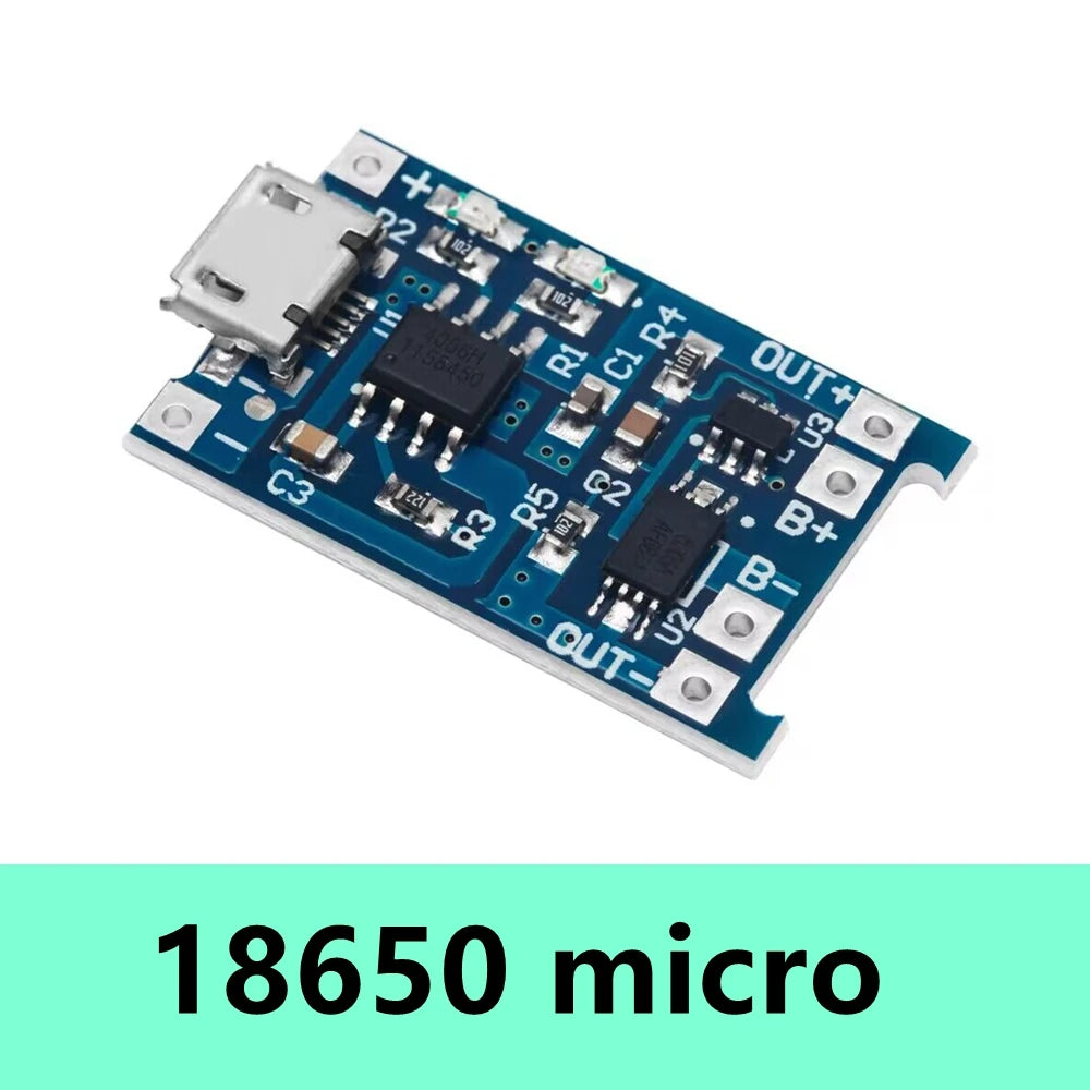 TP4056 5V 1A Micro USB & Type-C Li-Ion Battery Charger Module Battery Charger Module Axl 1PCS 18650 Micro