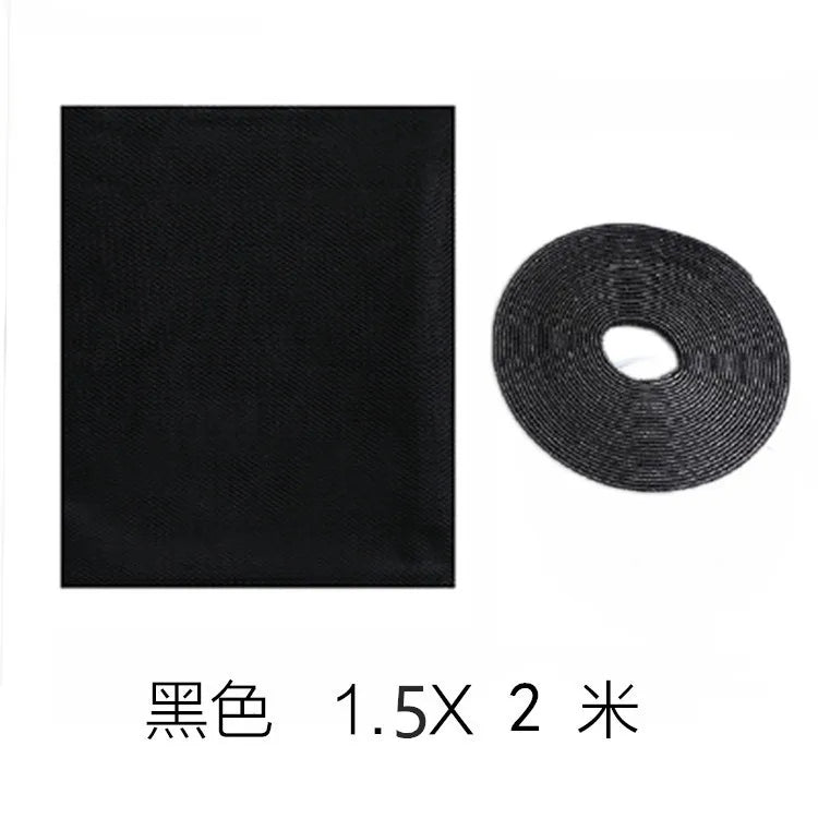 Self-Adhesive DIY Mosquito Window Screen Mesh – 2 Sizes Window Insect Screen Axl Black 1.5 x 2m