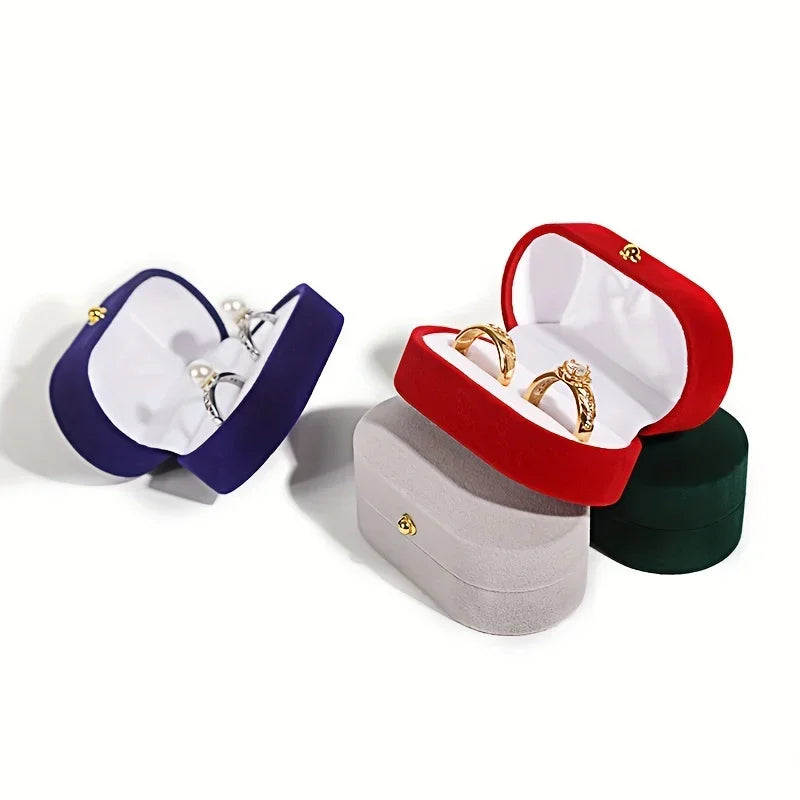 Double Ring Earrings Box – Snap Closure Jewelry Gift Box Jewelry Gift Box Axl
