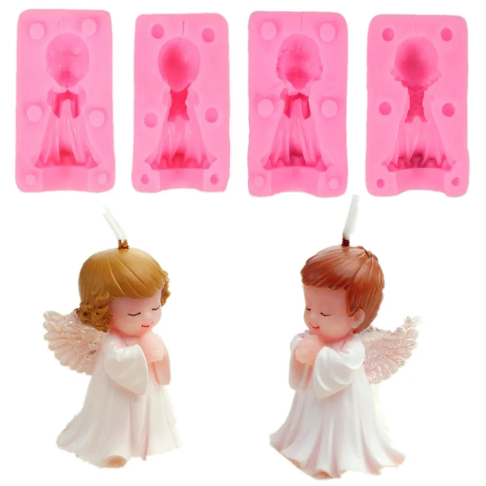 3D Angel Silicone Mold – Candle, Soap, Lollipop & Cake Silicone Craft Mold Axl