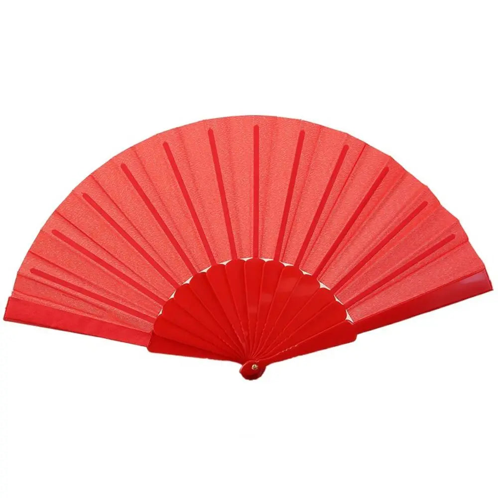 Portable Folding Hand Fan – Weddings, Dance & Cosplay Folding Hand Fan Axl Red