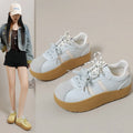 Women's Retro Thick Sole White Sneakers – Lightweight Trainer Women's Sneakers Axl blue 39