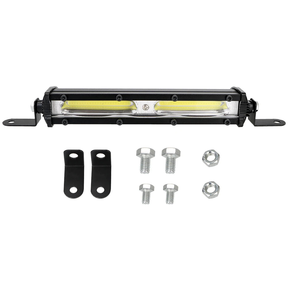 AINYSZIN 18W LED Work Light Bar 6500K IP67 – Truck SUV Off-Road LED Work Light Bar Axl black