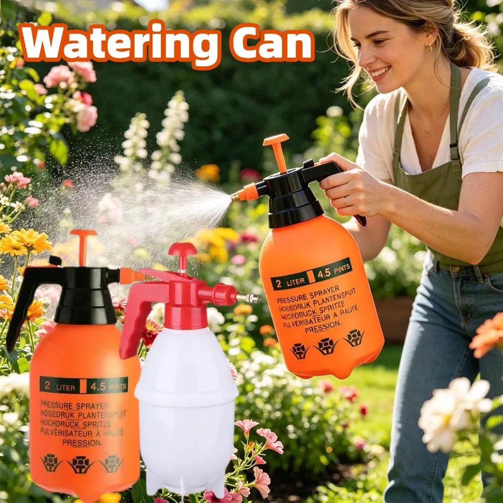 2L One-Hand Pressure Spray Bottle | Manual Pump Garden Sprayer Garden Pump Sprayer Axl