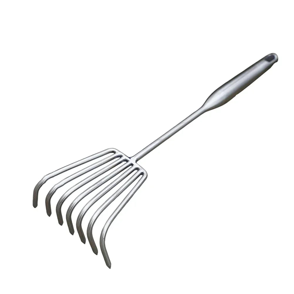 Stainless Steel Garden Rake – Ergonomic Cultivator & Weeder Garden Cultivator Rake Axl