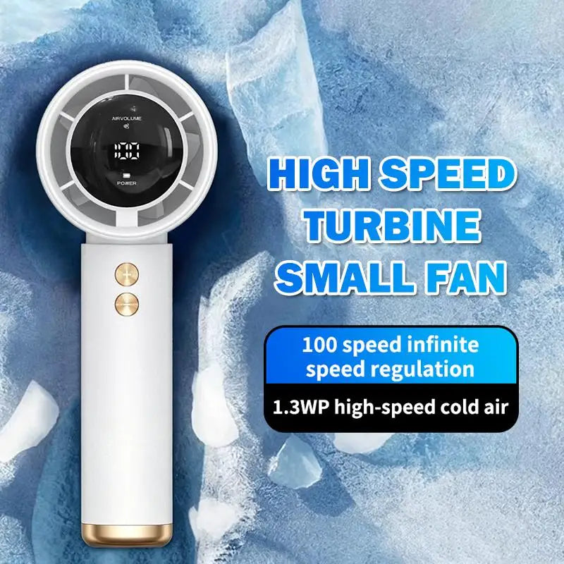 Mini USB Rechargeable Handheld Fan – 5000mAh Portable Portable Handheld Fan Axl
