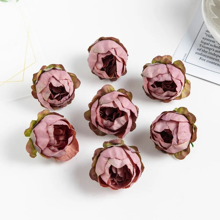 Pink Silk Peony Buds 10/50 Pcs – Artificial Flowers for Crafts Artificial Silk Flowers Axl color 9 50 pieces