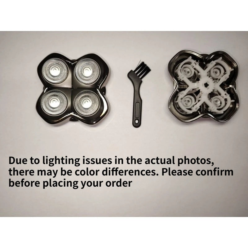 Pitbull PRO Floating 4-Head Shaver Replacement Heads – Gunmetal Shaver Replacement Heads Axl