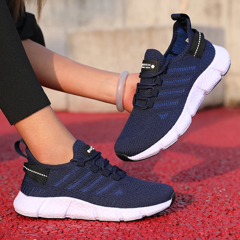 ZULIWAGN Breathable Mesh Sneakers – Lightweight Casual Shoes Mesh Casual Sneakers Axl blue 36
