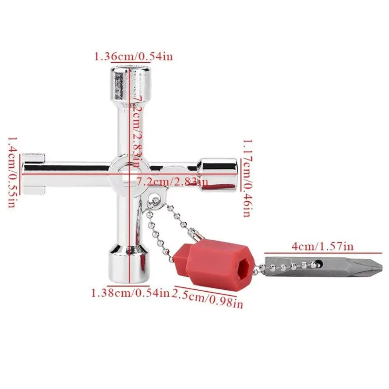 Triangle Key Wrench – Multi-Function Utility Plumbing Spanner Utility Key Wrench Axl
