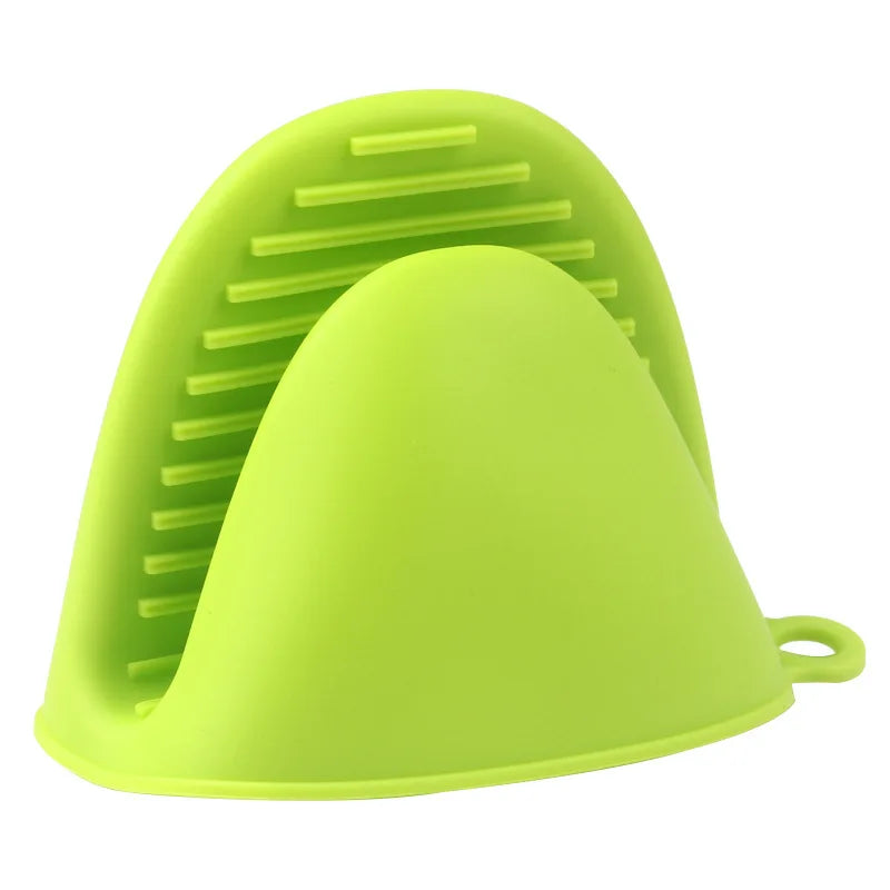 Silicone Oven Mitts – Non-Slip Heat-Resistant Pinch Pot Holder Silicone Oven Mitts Axl Green