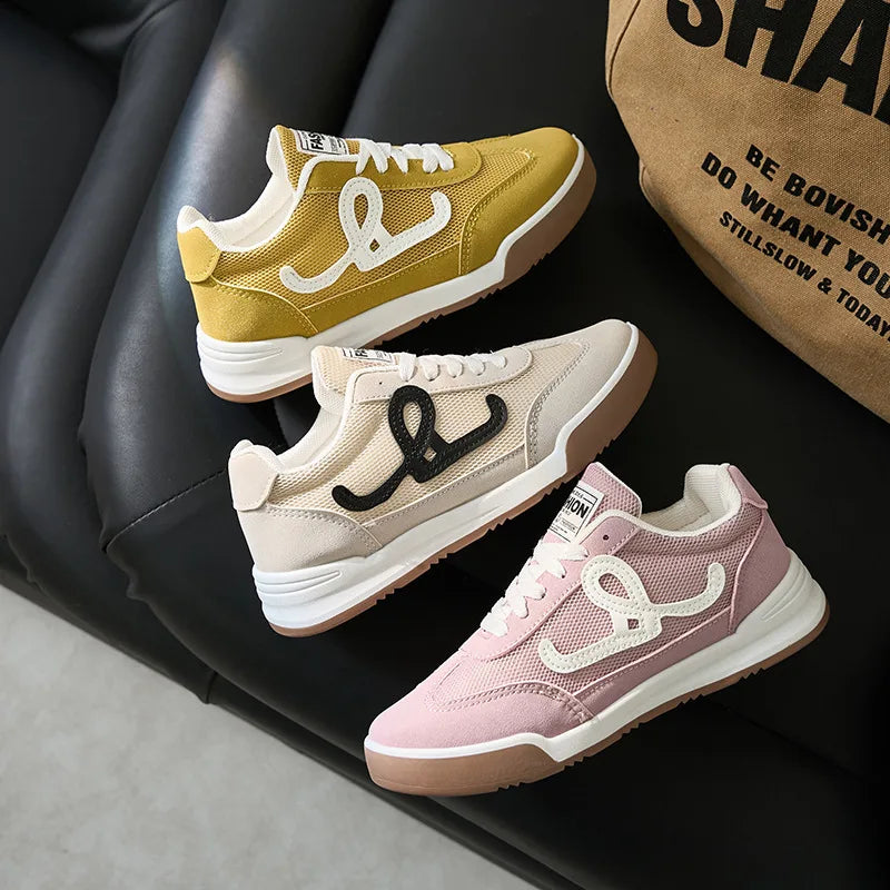 Women's Breathable Air Mesh Casual Sneakers | Lace-Up Summer Shoes Women's Casual Sneakers Axl