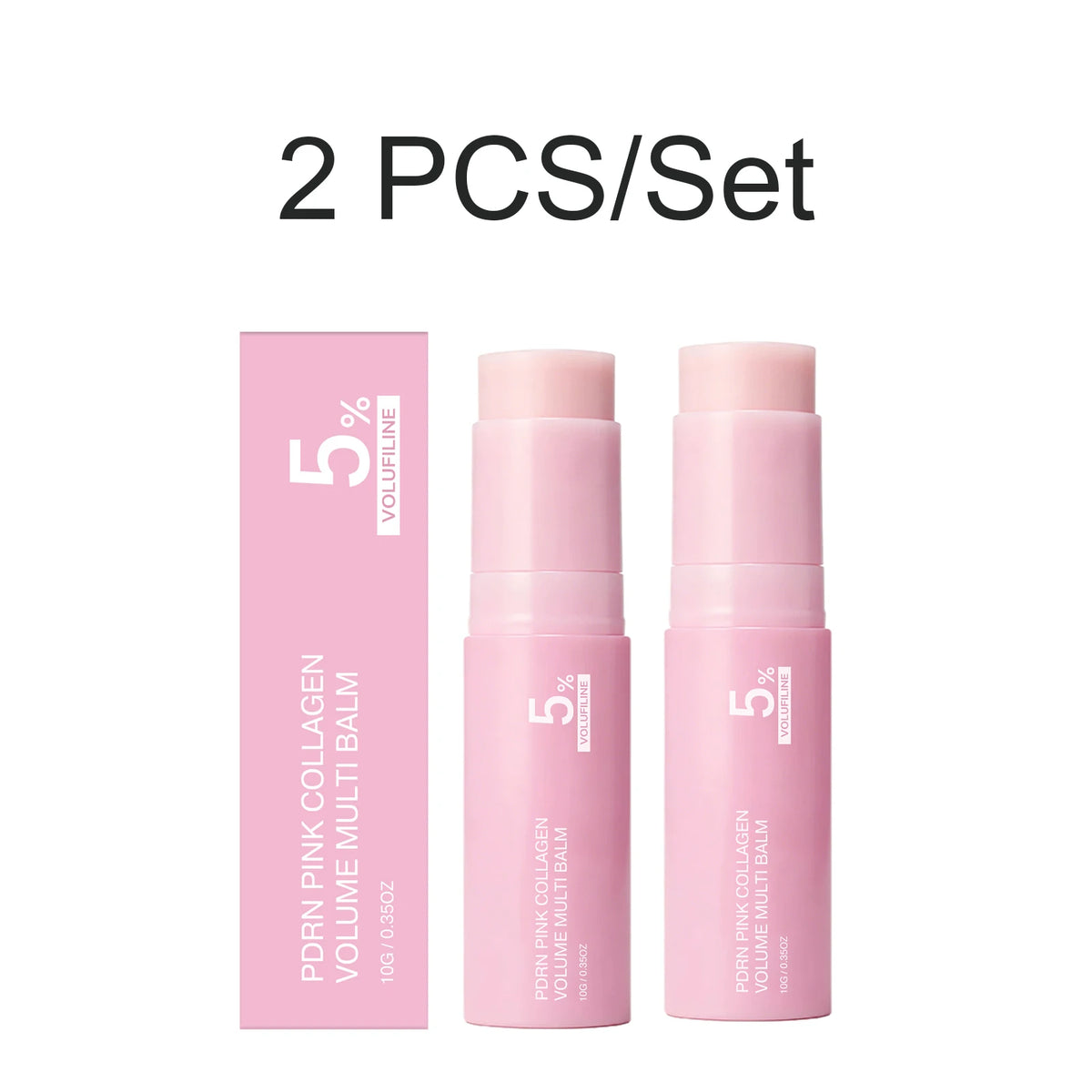 PDRN Collagen Ampoule & Plumping Balm Set – Hydrating Skincare Skincare Ampoule Set Axl Balm 2PCS