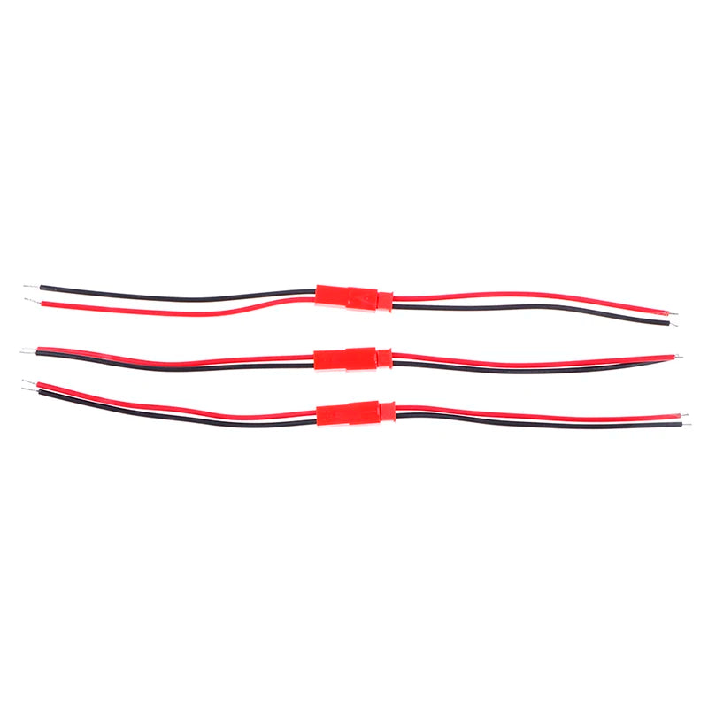 10 Pairs JST 2-Pin Male Female Connector 22 AWG Wire for RC RC Wire Connector Axl