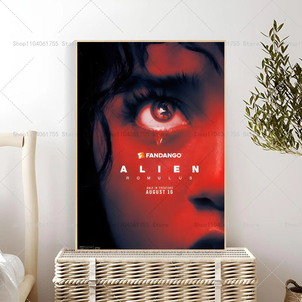 Alien Romulus 2024 Movie Poster | Self-Adhesive Wall Art Movie Wall Poster Axl z1 40x60cm No Frame