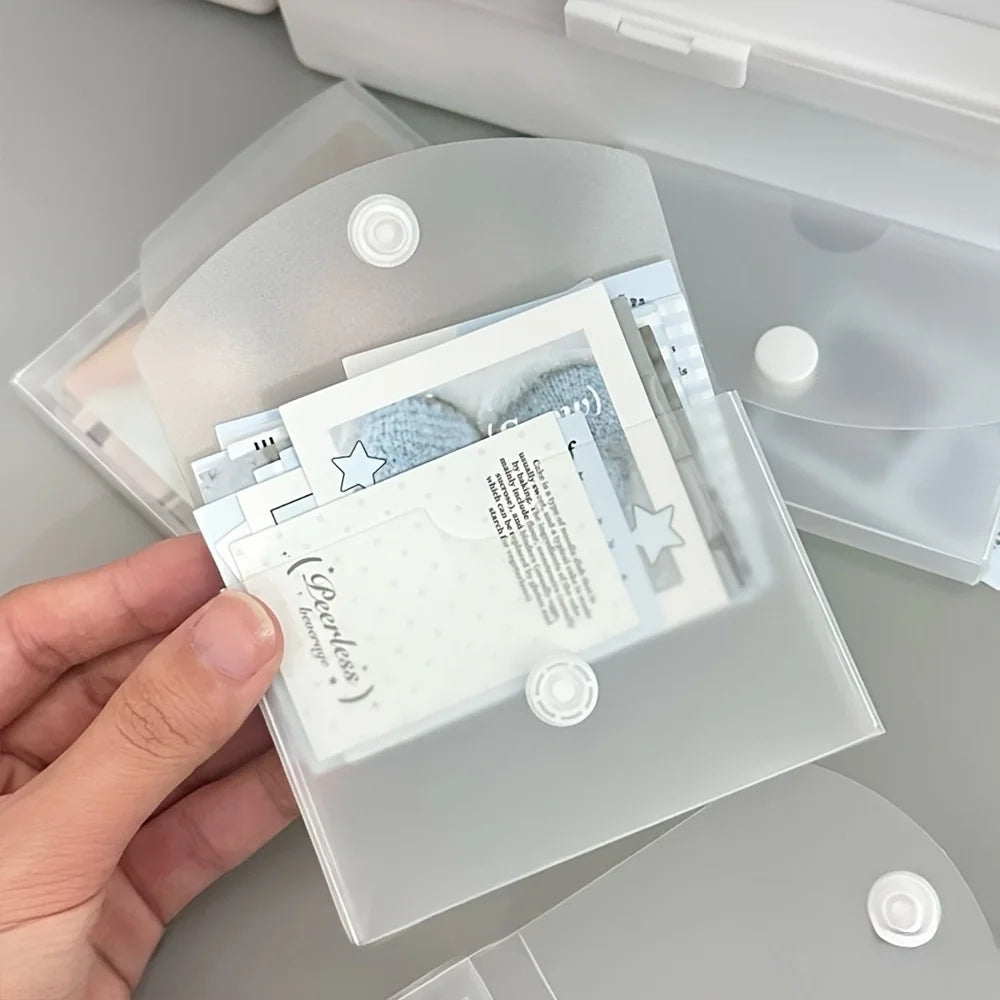 Frosted Desktop Storage Box – Cards, Stickers & Office Organizer Desktop Storage Box Axl