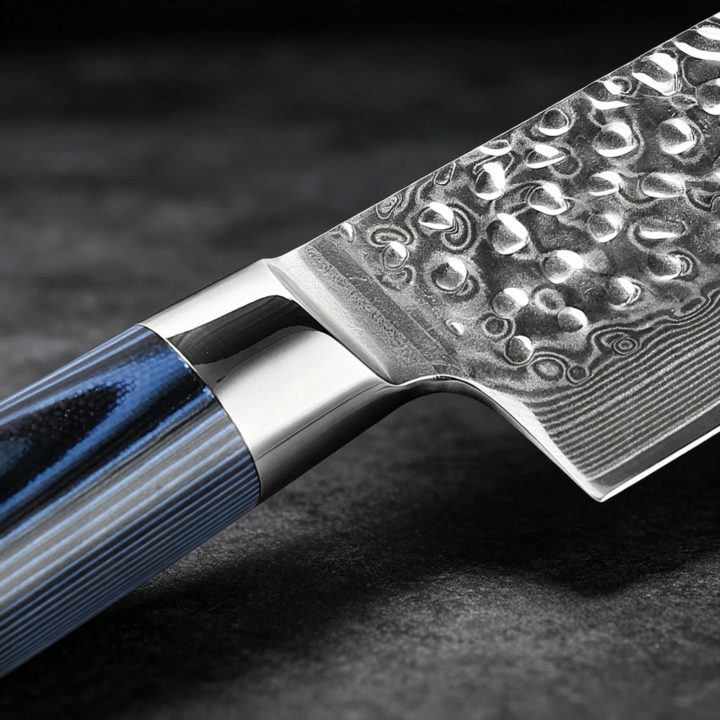XITUO 6-Pc Damascus Steel Chef Knife Set | VG-10 G10 Handle Kitchen Knife Set Axl