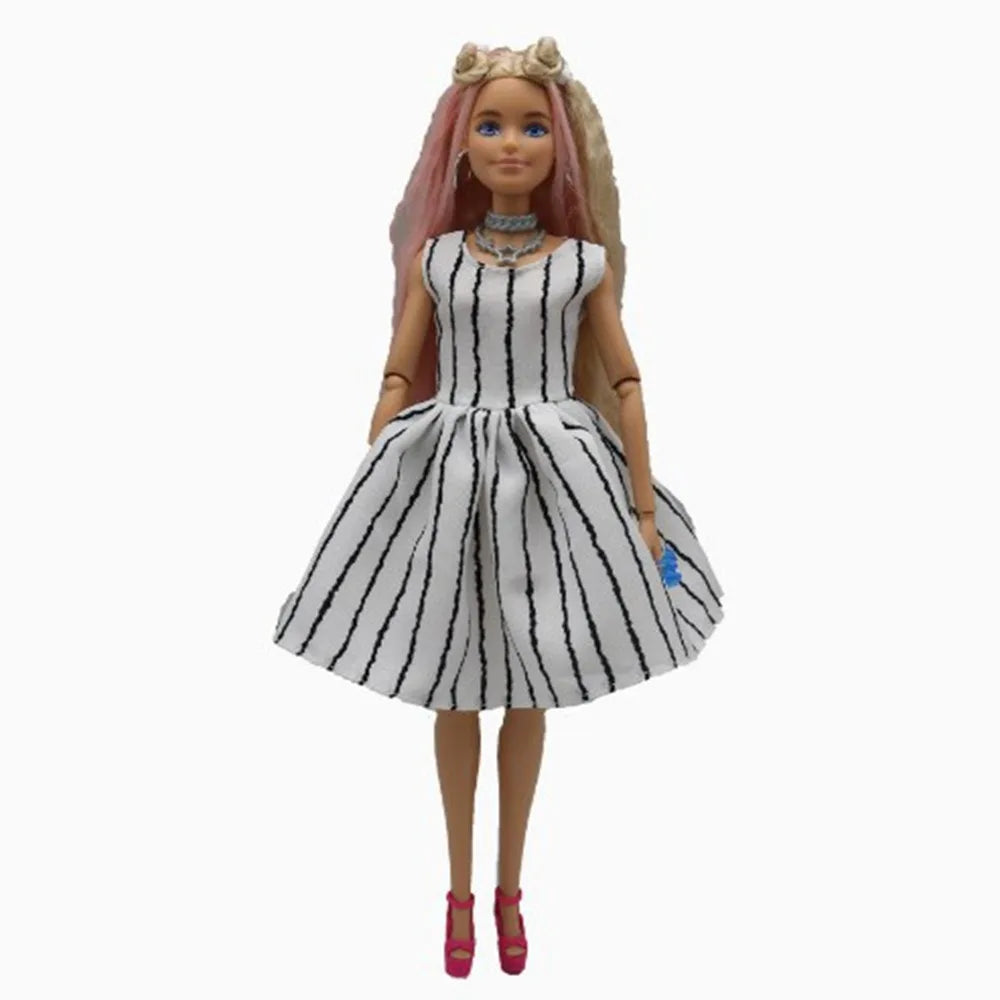Handmade Doll Clothes Floral & Polka Dot Dresses for 30cm Dolls Doll Clothes Axl 9