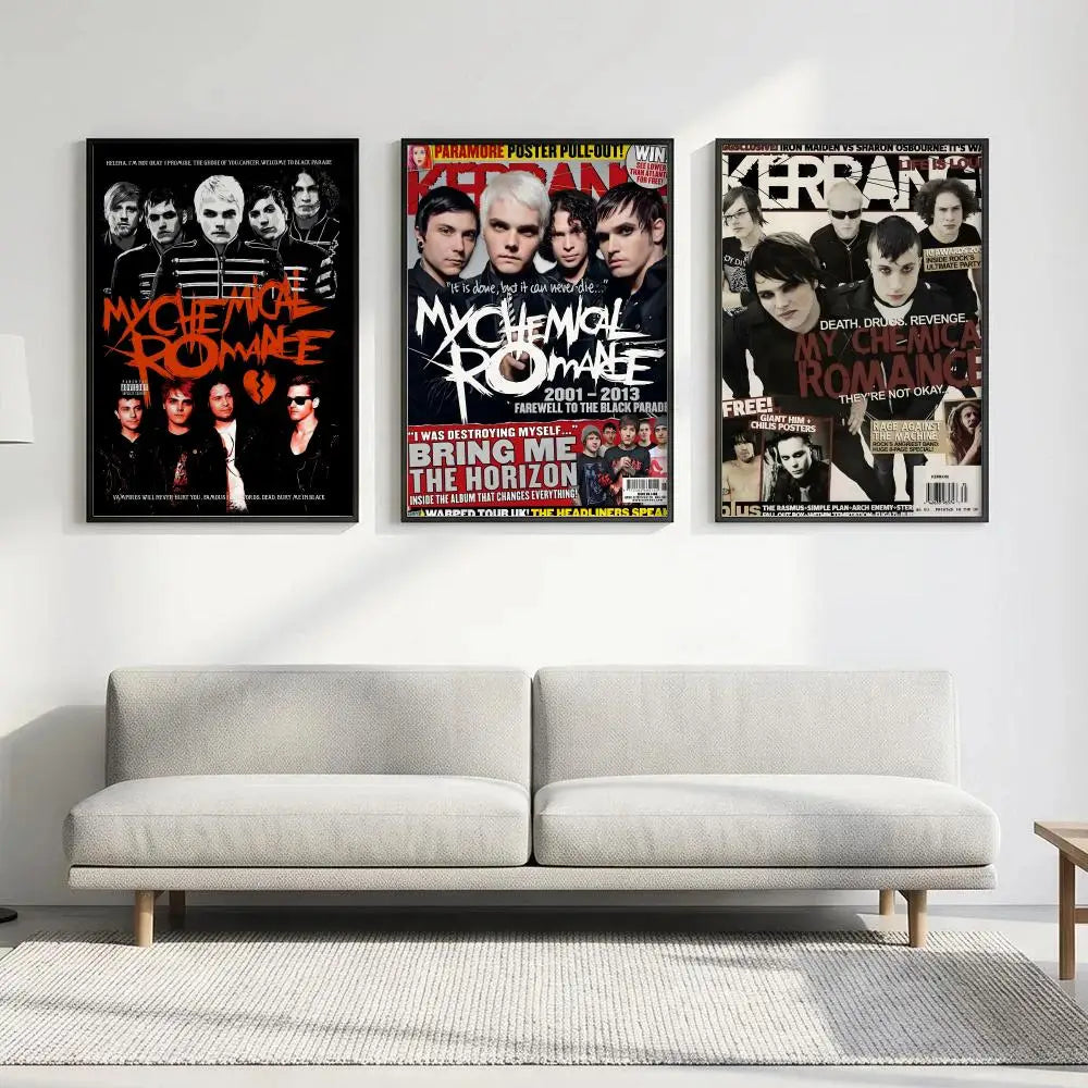 My Chemical Romance HD Rock Band Wall Poster | Home Decor Wall Art Poster Axl
