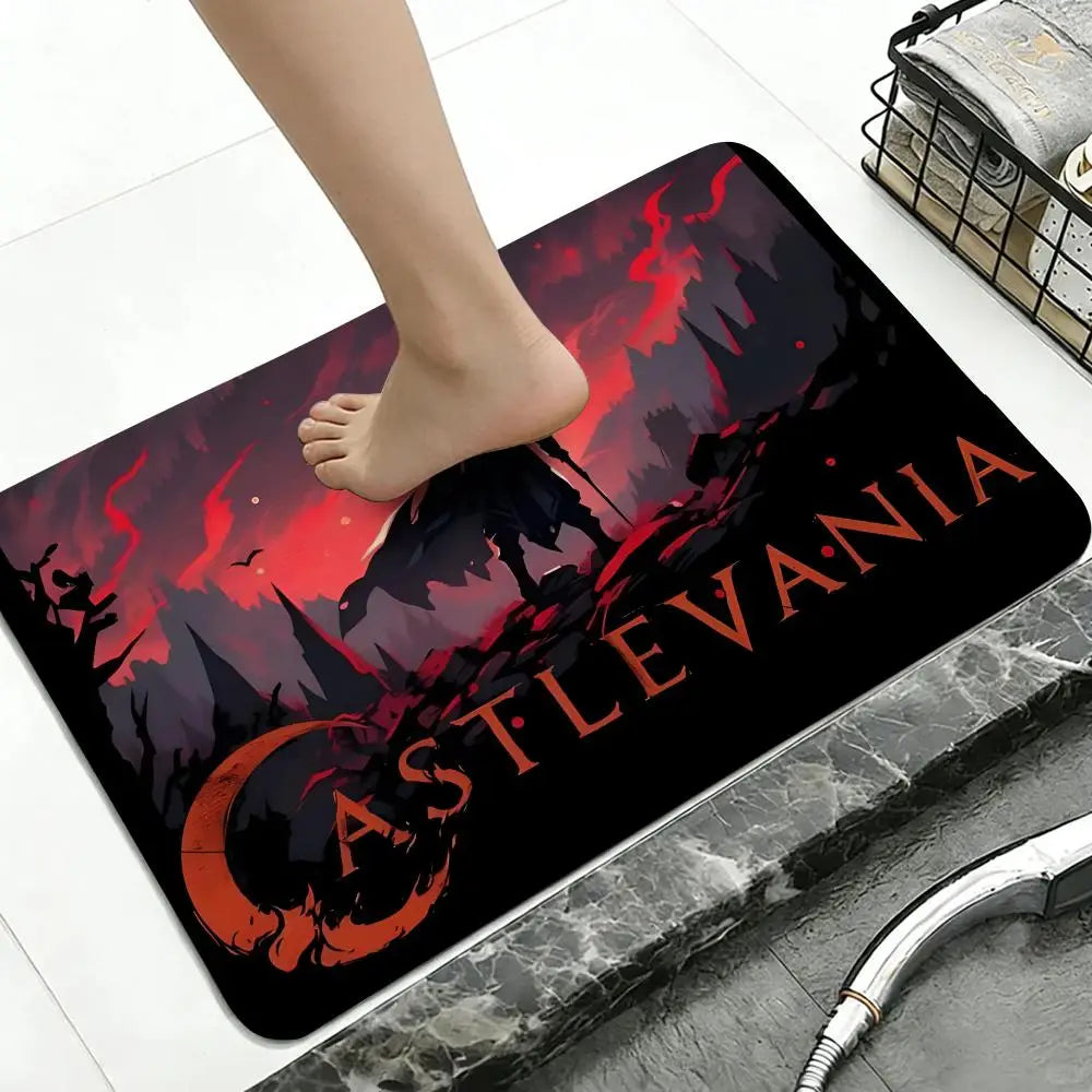 Castlevania Anime Diatomite Bath Mat – Non-Slip Quick Dry Anime Bath Mat Axl
