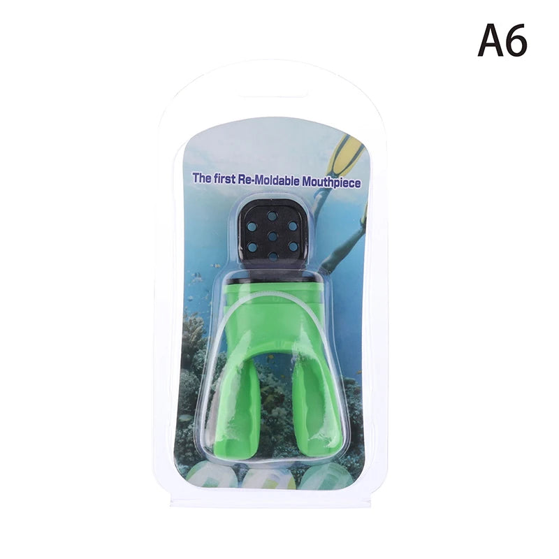 Silicone Scuba Snorkel Mouthpiece – Moldable Bite Regulator Diving Mouthpiece Axl A6