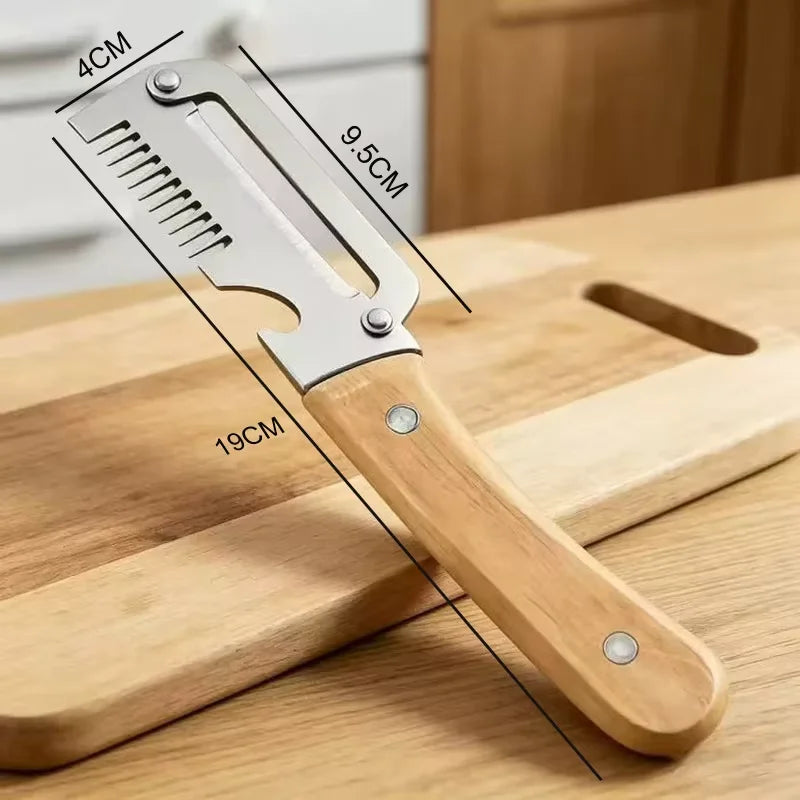Stainless Steel Vegetable Peeler with Wood Handle Vegetable Peeler Axl