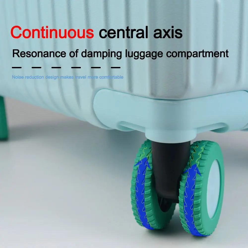 8-Pack Silicone Luggage Wheel Covers – Silent Suitcase Caster Luggage Wheel Covers Axl