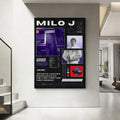 Milo J HD Art Poster – Waterproof Sticky Wall Decor Wall Art Poster Axl White2 40X50cmNoframe