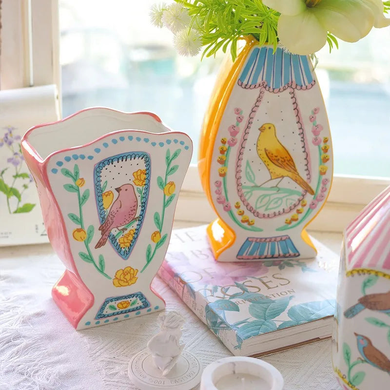 Modern Ceramic Vase – Luxury Aesthetic Home Table Decor Decorative Ceramic Vase Axl