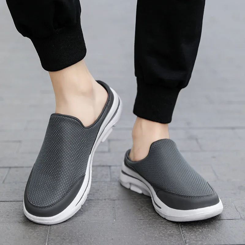 Men's Breathable Summer Slides – Thick EVA Sole, Sizes 39–48 Men's Slide Slippers Axl