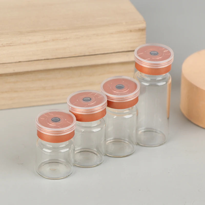 10-Pack Glass Vials with Flip-Off Caps – 3ml 5ml 6ml 10ml Glass Storage Vials Axl