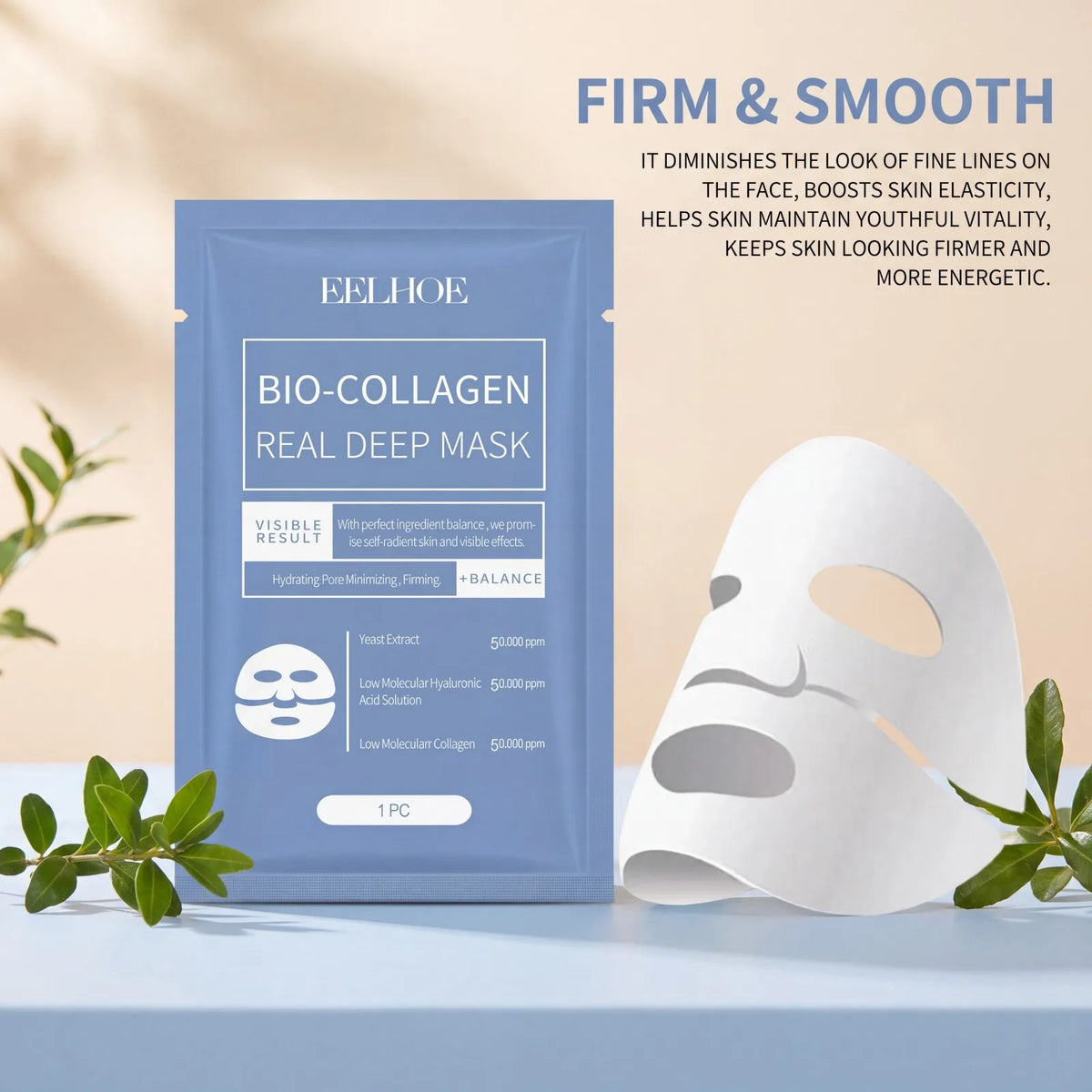 Bio Collagen Deep Face Mask – Hydrating, Firming & Brightening Collagen Face Mask Axl