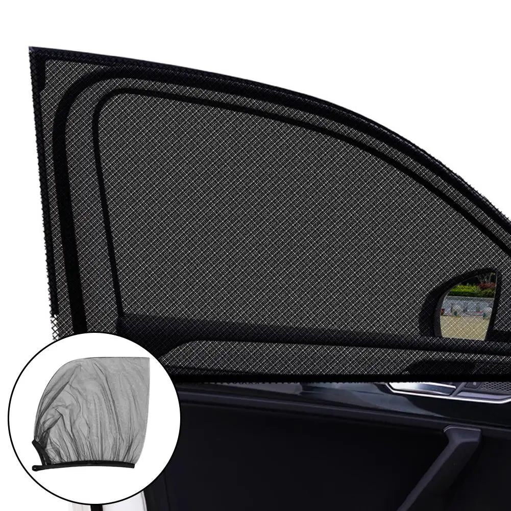 Car Side Window Sunshade Mesh Curtain – Universal SUV Fit Car Window Sunshade Axl 2pcs front 1