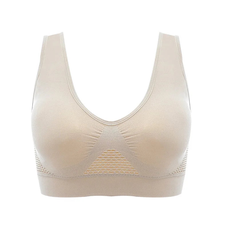 Women's Breathable Padded Sports Bra Vest – Gym & Running Top Sports Bra Vest Axl