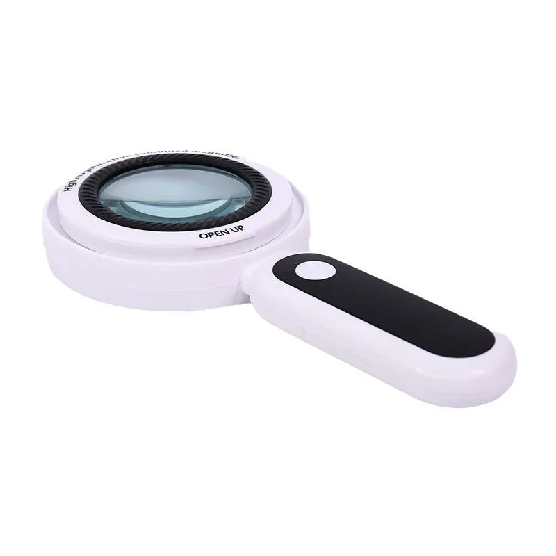 Dual Lens LED Magnifying Glass 10X 30X – Handheld Magnifier LED Magnifying Glass Axl
