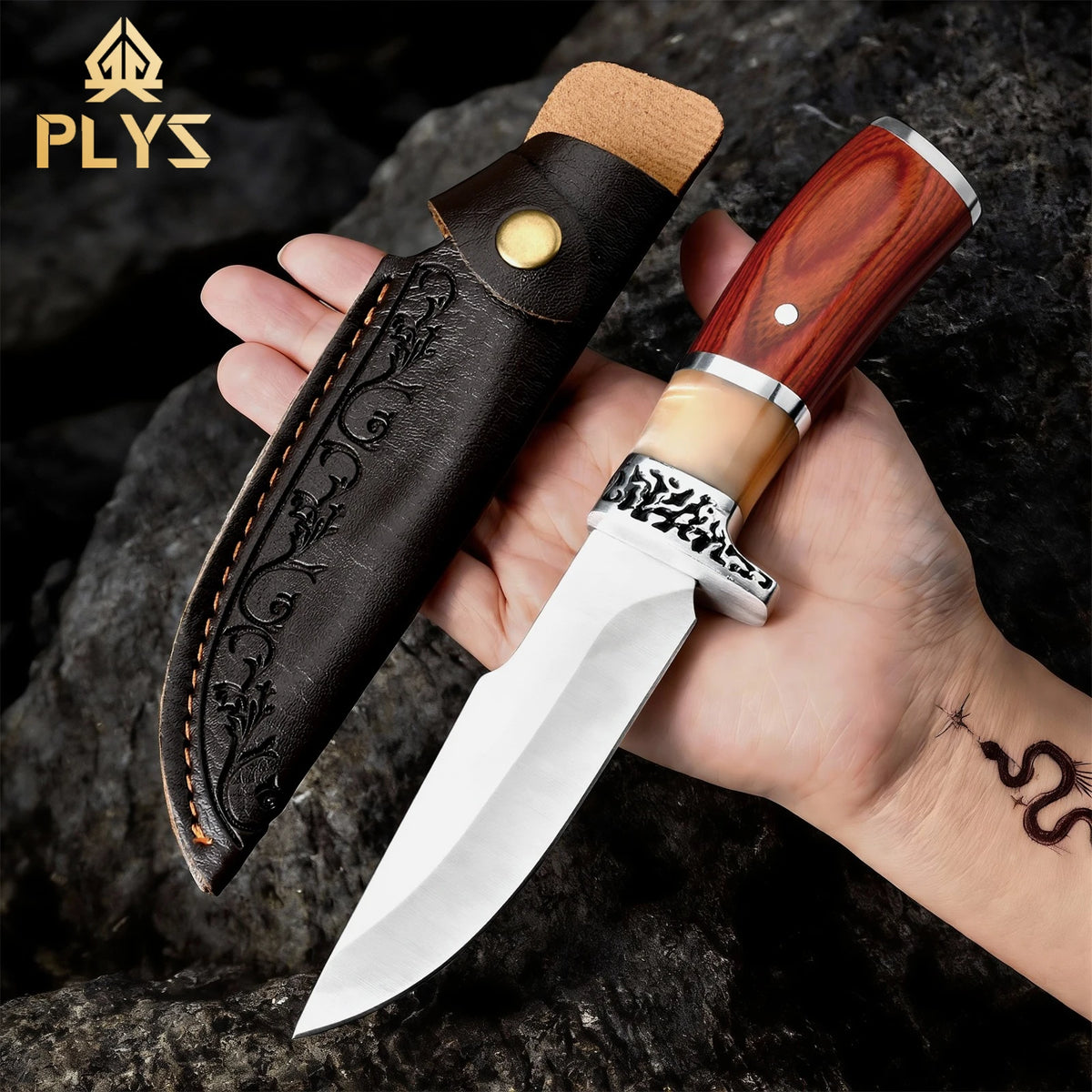PLYS Chef Boning Knife – Stainless Steel & Wooden Handle Chef Boning Knife Axl