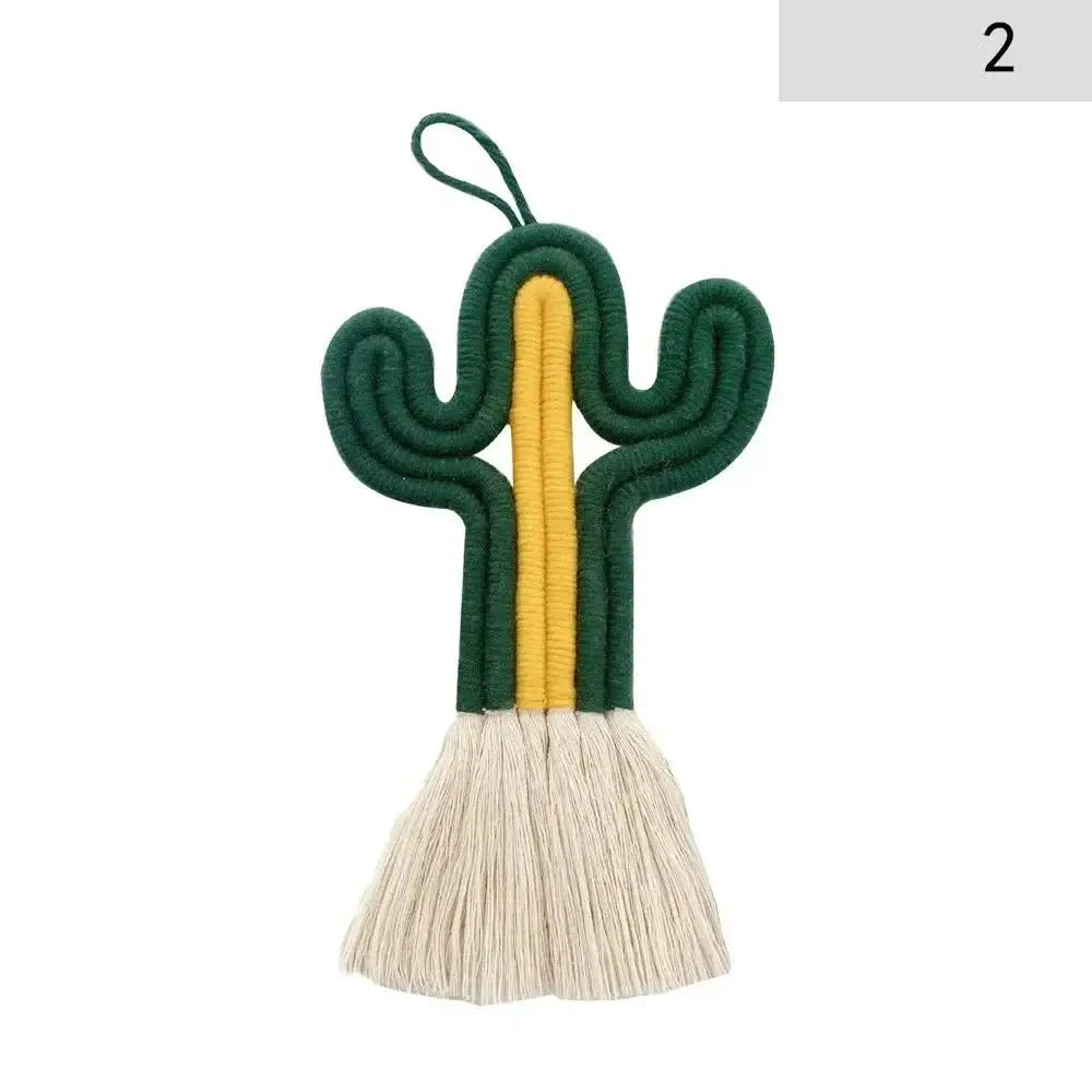 Cactus Macrame Wall Hanging – Boho Cotton Rope Home Decor Macrame Wall Hanging Axl 2