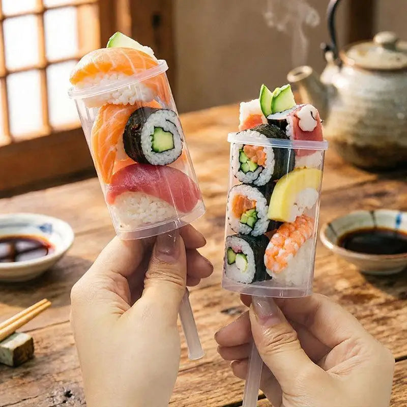 Sushi Push Box Mold 10/20 Pcs – Cylinder Push-Up Container Sushi Push Mold Axl