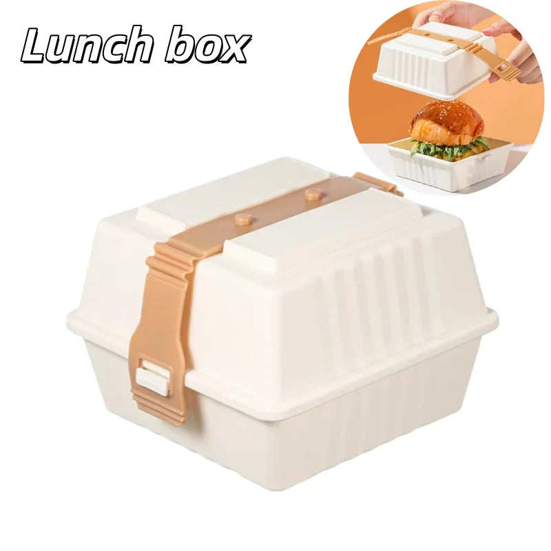 Sandwich Bento Box with Strap – Portable Lunch Container Sandwich Lunch Box Axl