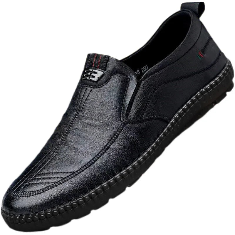 Men's Slip-On Loafers – Soft Sole Lightweight Casual Flat Shoes Men's Loafers Axl black 41