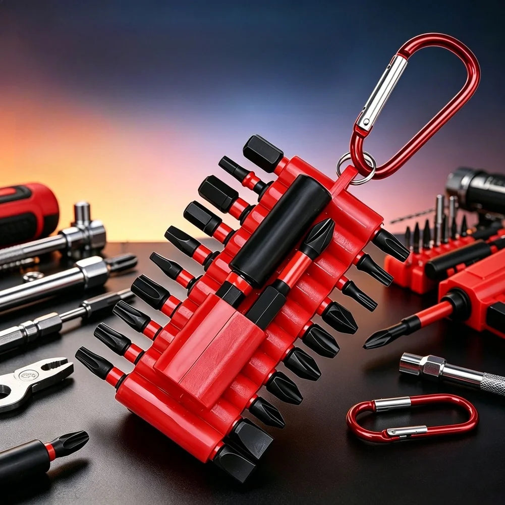 22-Piece Magnetic Screwdriver Bit Set | 1/4" Hex Shank & Holder Screwdriver Bit Set Axl