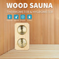 Wood Sauna Thermometer & Hygrometer – Mechanical, No Battery Sauna Thermometer Hygrometer Axl Default Title
