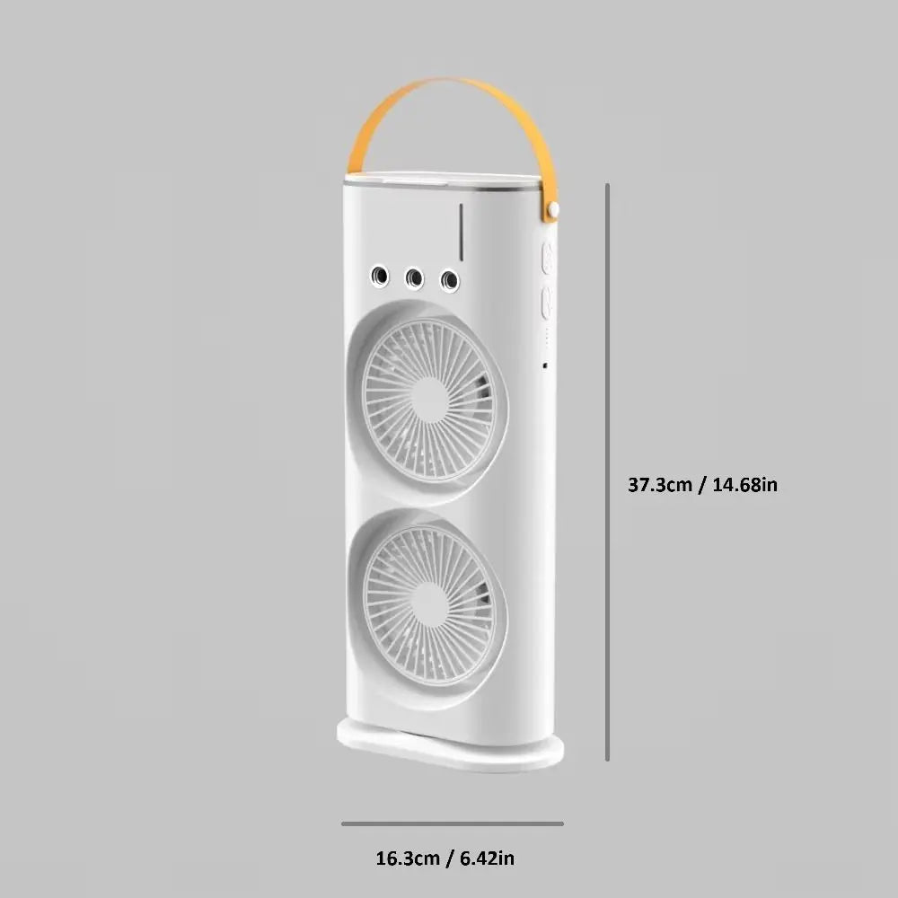 3-in-1 Desktop Fan Humidifier & LED Night Light | USB Cooler Desktop Humidifier Fan Axl