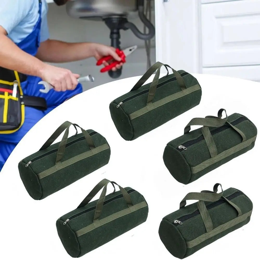 Thick Canvas Tool Storage Bag – Large Capacity Organizer Canvas Tool Bag Axl
